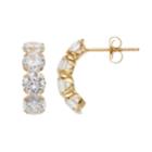 Kids' Taylor Grace 10k Gold Cubic Zirconia Semi-hoop Earrings, Teens