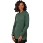 Women's Soybu Dwell 2-pocket Long Sleeve Tunic, Size: Medium, Green