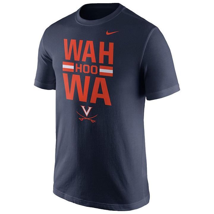 Men's Nike Virginia Cavaliers Local Verbiage Tee, Size: Small, Blue (navy)