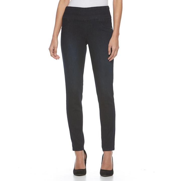 Women's Dana Buchman Pull-on Skinny Jeans, Size: 12, Med Blue