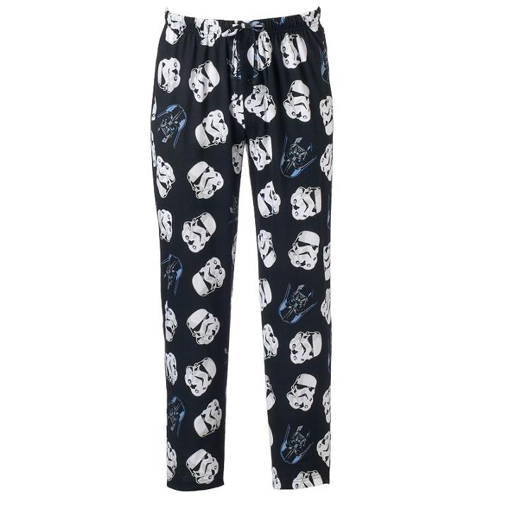 Men's Star Wars Darth Vader & Stormtrooper Lounge Pants, Size: Small, Black