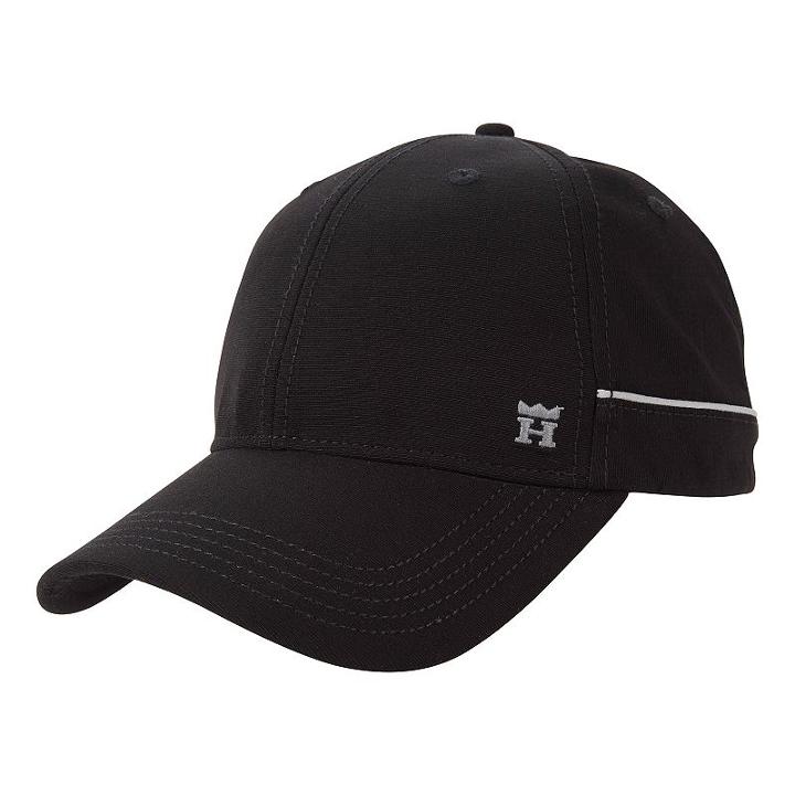 Haggar, Men's Cool 18 Piped Baseball Cap, Black
