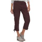 Women's Sonoma Goods For Life&trade; Drawstring Capris, Size: 6, Purple