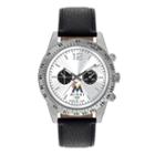Game Time, Men's Miami Marlins Letterman Watch, Black
