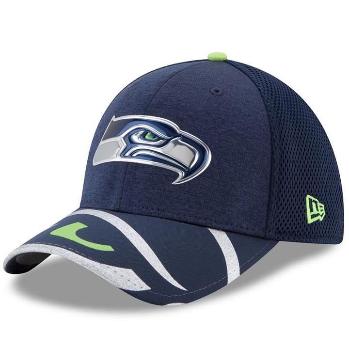 Adult New Era Seattle Seahawks 39thirty Nfl Draft Spotlight Flex-fit Cap, Size: L/xl, Ovrfl Oth