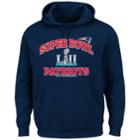 Men's New England Patriots 2017 Afc Champions Heart & Soul Hoodie, Size: Small, Blue (navy)