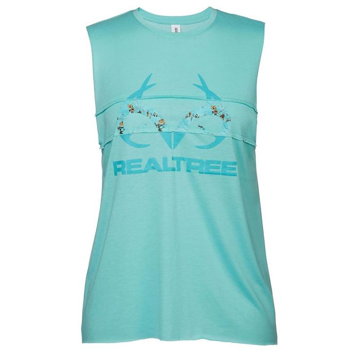 Women's Realtree Aero Muscle Tank Top, Size: Medium, Green Oth