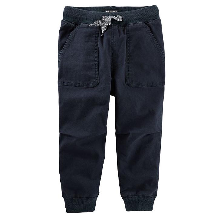 Boys 4-8 Oshkosh B'gosh&reg; Ribbed Pork Chop Pocket Twill Jogger Pants, Boy's, Size: 7x, Blue