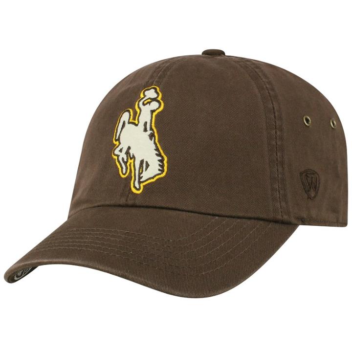 Adult Top Of The World Wyoming Cowboys Reminant Cap, Men's, Dark Brown