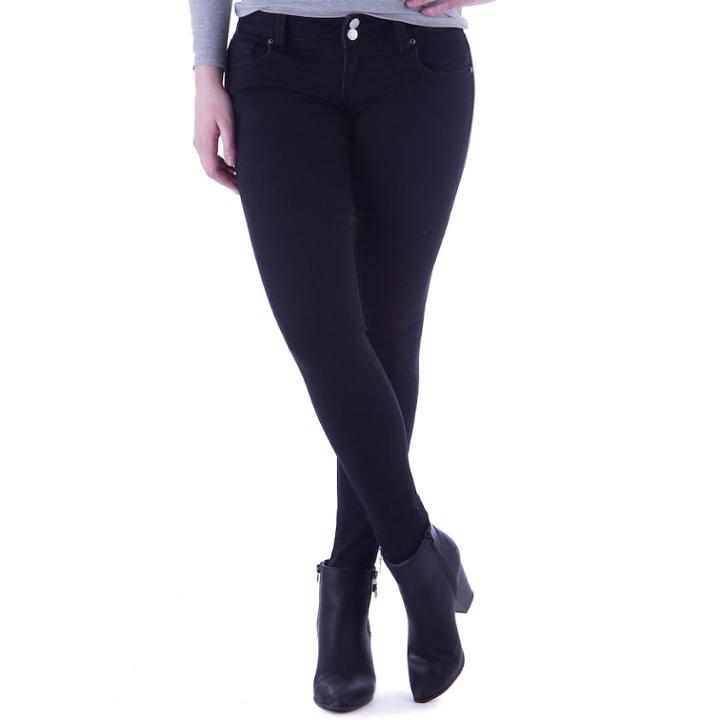 Juniors' Amethyst Black Curvy Jeggings, Teens, Size: 11