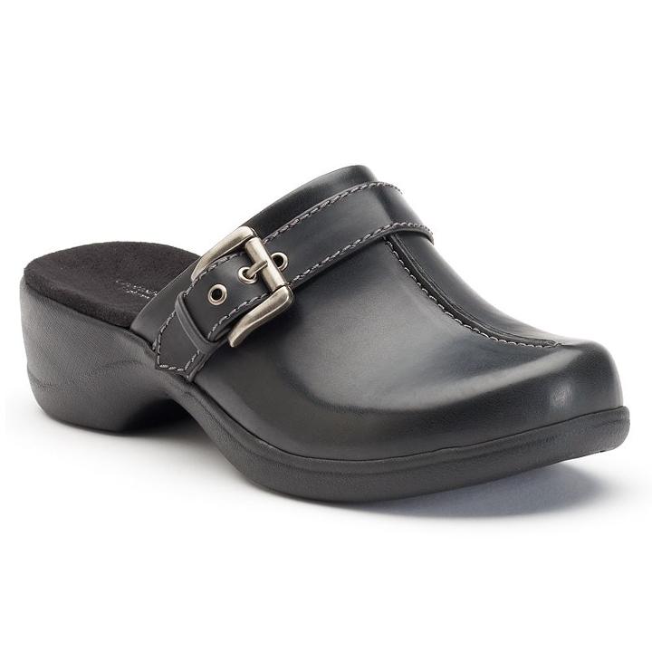 Croft & Barrow&reg; Women's Lightweight Clogs, Size: 6.5, Black