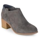 Journee Collection Miley Women's Ankle Boots, Girl's, Size: Medium (7.5), Grey