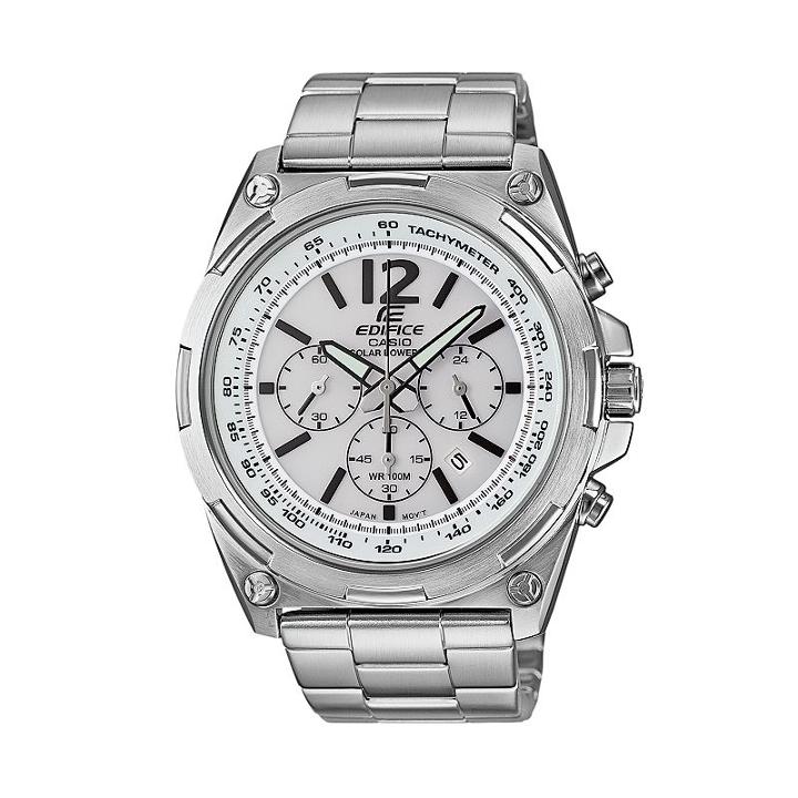 Casio Men's Edifice Stainless Steel Solar Chronograph Watch - Efr545sbd-7bvcf, Grey
