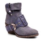 2 Lips Too Too Trixie Women's Wedge Ankle Boots, Girl's, Size: 9, Blue