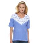 Columbia, Women's Daisy Fields Tie-dye V-neck Tee, Size: Xs, Purple Oth