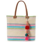 Sonoma Goods For Life&trade; Striped Seagrass Tote, Women's, Ovrfl Oth