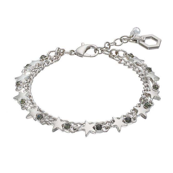 Simply Vera Vera Wang Star Double Strand Bracelet, Women's, Silver