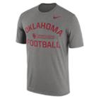 Men's Nike Oklahoma Sooners Dri-fit Legend Lift Tee, Size: Small, Med Grey