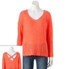 Mudd&reg; Cross Back Sweater - Juniors, Teens, Size: Xl, Lt Orange