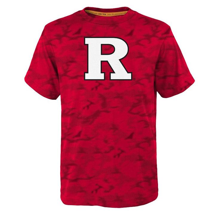 Boys 8-20 Rutgers Scarlet Knights Vector Dri-tek Tee, Size: M 10-12, Red