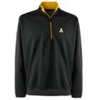 Men's Appalachian State Mountaineers 1/4-zip Leader Pullover, Size: Medium, Black