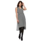 Women's Elle&trade; Ruffle A-line Midi Dress, Size: Small, Black