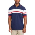 Chaps, Big & Tall Classic-fit Striped Performance Polo, Men's, Size: 3xl Tall, Blue (navy)
