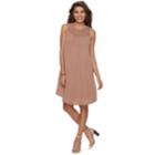 Women's Nina Leonard Crochet Trapeze Shift Dress, Size: Xl, Brown