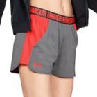Women's Under Armour Play Up Pocket Shorts, Size: Large, Dark Grey