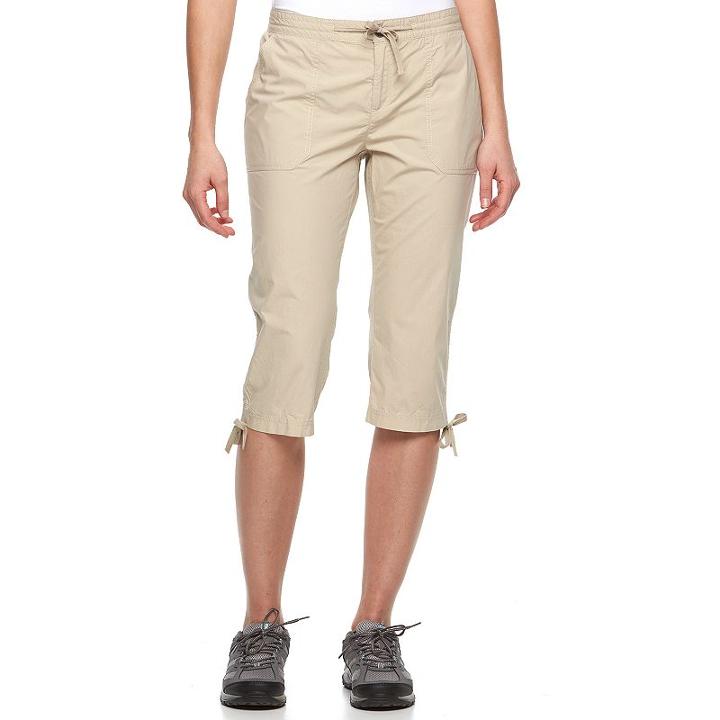 Women's Columbia Lost Adventure Drawstring Capris, Size: 6, White Oth