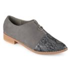 Journee Collection Tahoe Women's Flats, Size: 6, Grey