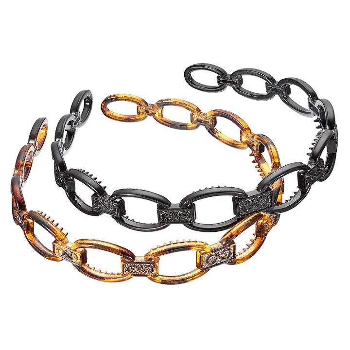 Chain Link Headband Set, Women's, Multicolor