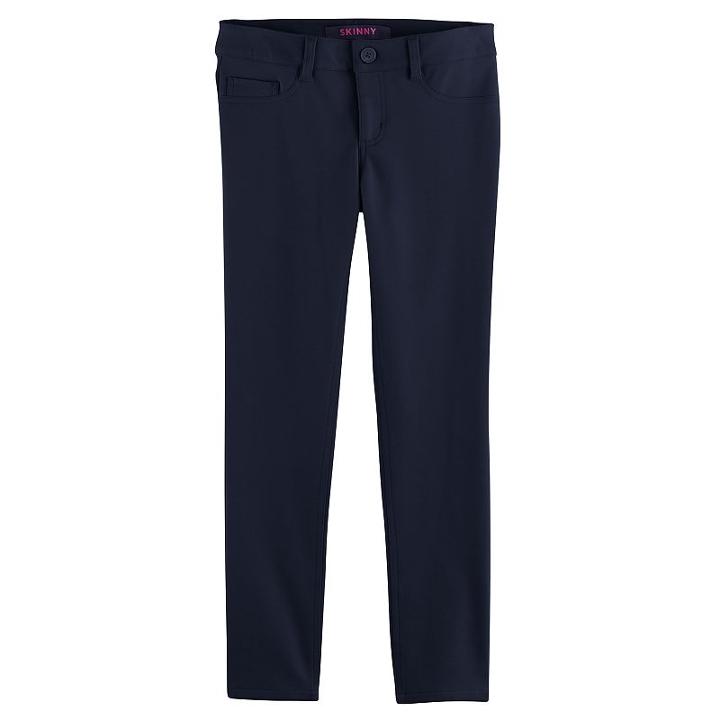 Girls 4-20 & Plus Size French Toast Knit Skinny Pants, Size: 20, Blue (navy)