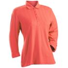 Women's Nancy Lopez Grace 3/4-sleeve Golf Polo, Size: Large, Med Orange