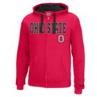 Men's Ohio State Buckeyes Foundation Full-zip Hoodie, Size: Small, Brt Red