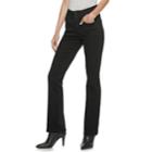 Women's Apt. 9&reg; High Waist Straight-leg Jeans, Size: 10 T/l, Dark Blue