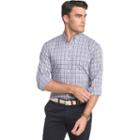 Big & Tall Izod Advantage Sportflex Regular-fit Gingham-checked Stretch Button-down Shirt, Men's, Size: 4xb, Drk Purple