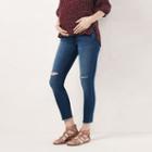 Maternity Lc Lauren Conrad Full Belly Panel Jeggings, Women's, Size: 14 Tl-mat, Med Blue