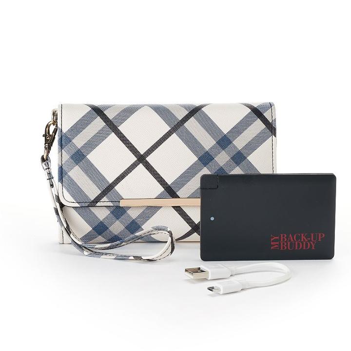 Apt. 9&reg; Carli Rfid-blocking Phone Charging Wristlet, Women's, Natural