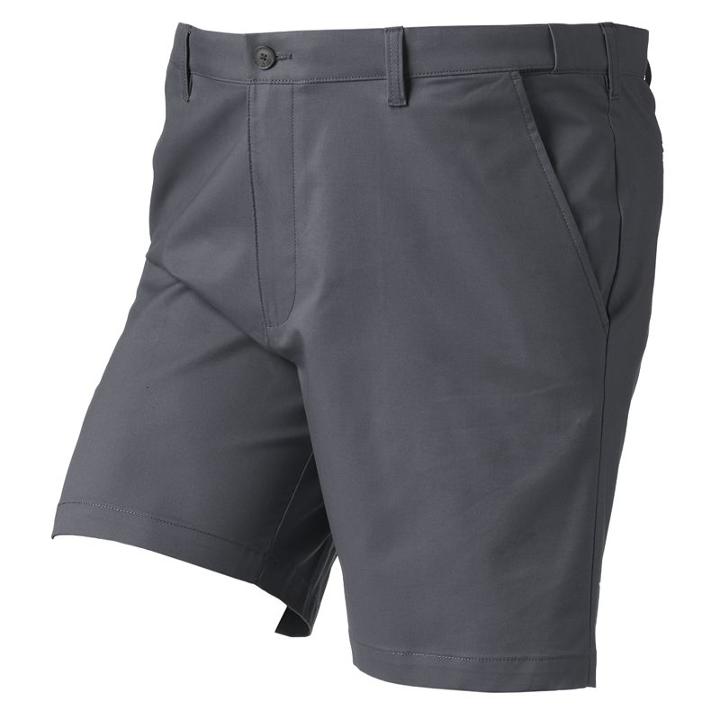 Big & Tall Croft & Barrow&reg; True Comfort Classic-fit Flat-front Shorts, Men's, Size: 48, Dark Grey