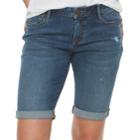 Women's Apt. 9&reg; Cuffed Bermuda Jean Shorts, Size: 10, Med Blue