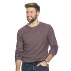 Big & Tall Sonoma Goods For Life&trade; Classic-fit Thermal Crewneck Tee, Men's, Size: L Tall, Dark Red