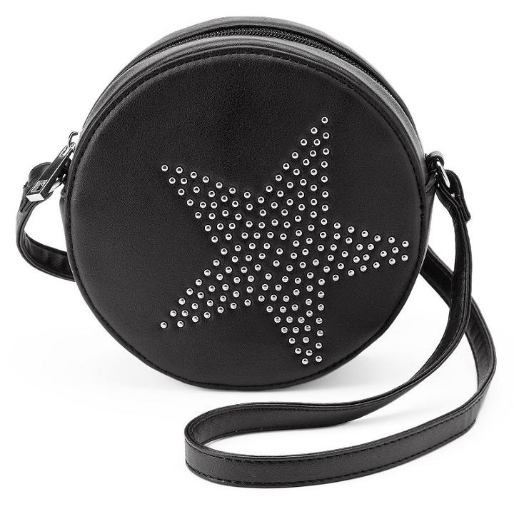 Olivia Miller Star Studded Canteen Crossbody Bag, Women's, Black