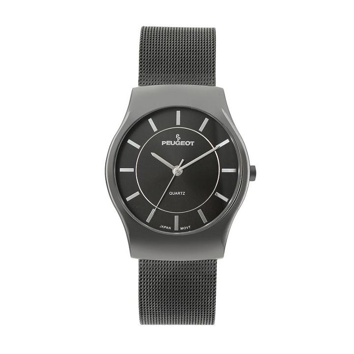 Peugeot Gunmetal Mesh Watch - 1002gn - Men, Grey