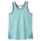 Girls 7-16 & Plus Size So&reg; Keyhole Performance Tank Top, Girl's, Size: 18 1/2, Turquoise/blue (turq/aqua)