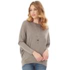 Women's Apt. 9&reg; Dolman Oversized Top, Size: Xl, Beige