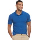 Men's Sonoma Goods For Life&trade; Flexwear Classic-fit Stretch Pique Polo, Size: Large, Blue (navy)