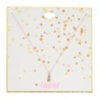 Rose Gold Tone Champagne Bottle Pendant Necklace, Women's, Light Pink