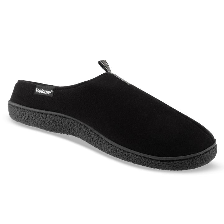 Men's Isotoner Douglas Clog Slippers, Size: Large, Black