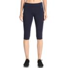 Women's Danskin Stretch Capri Leggings, Size: Small, Blue (navy)
